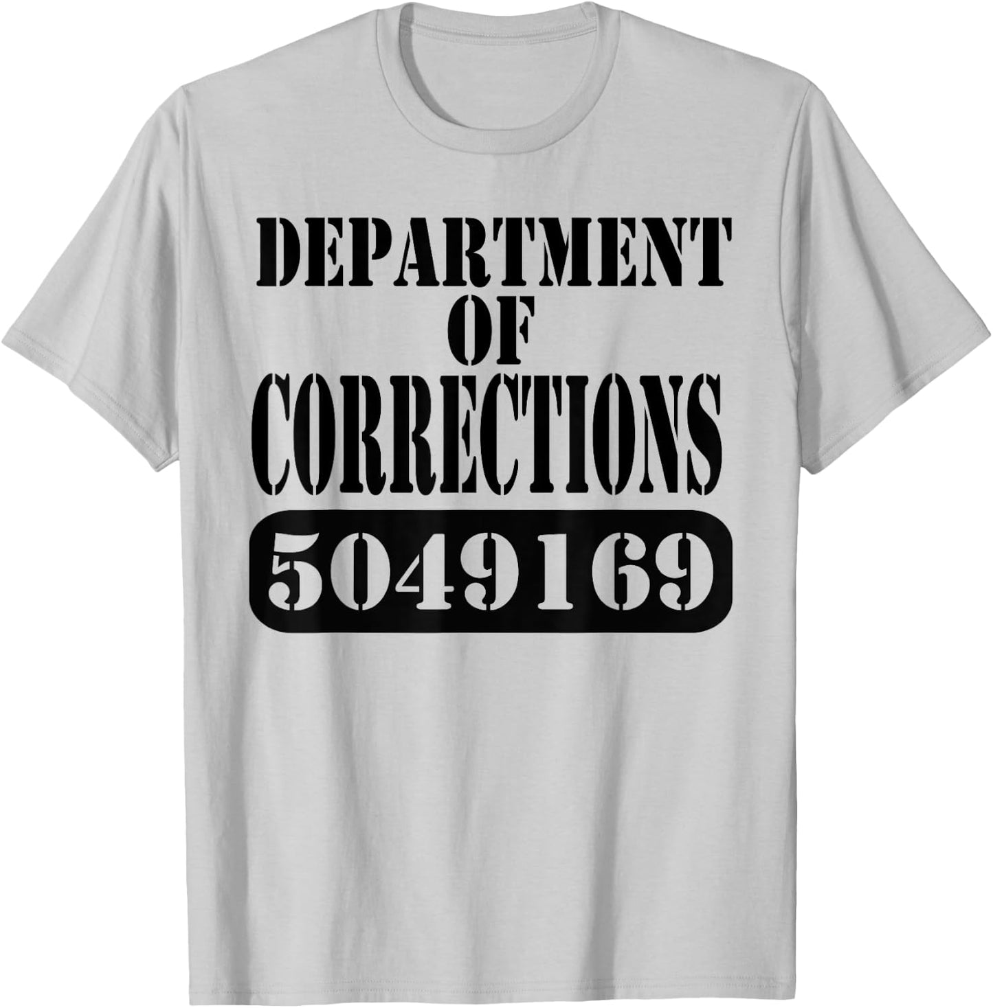 Department of Corrections Prisoner Halloween Costume T-Shirt - T-Shirt | Ash