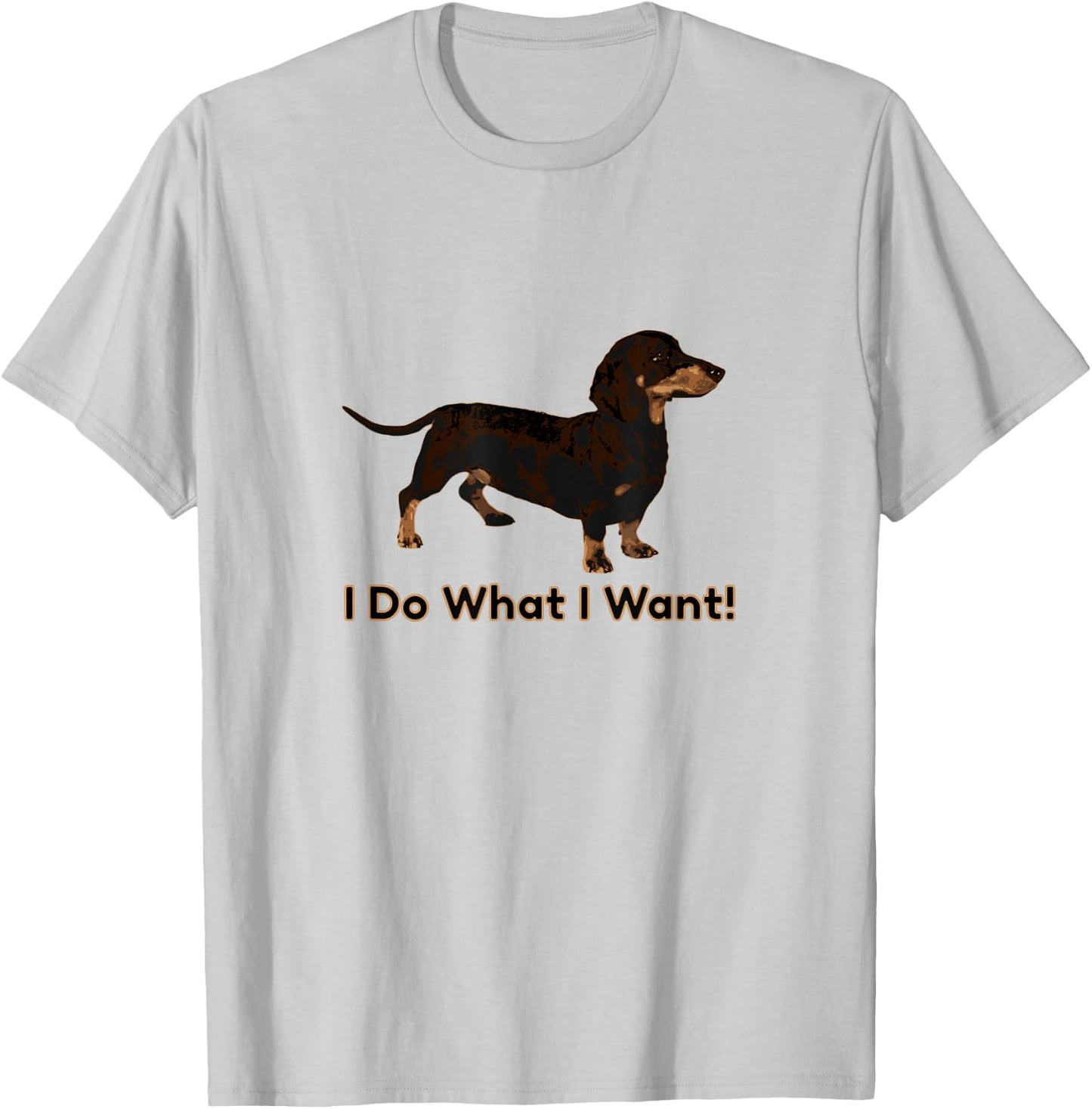 Cute Dachshund I Do What I Want Funny Wiener Dog Men Women Kids T-Shirt - T-Shirt | Ash
