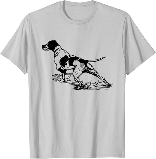 English Pointer Dog Hunting Dog Shirt Men Women Girls Kids T-Shirt - T-Shirt | Ash