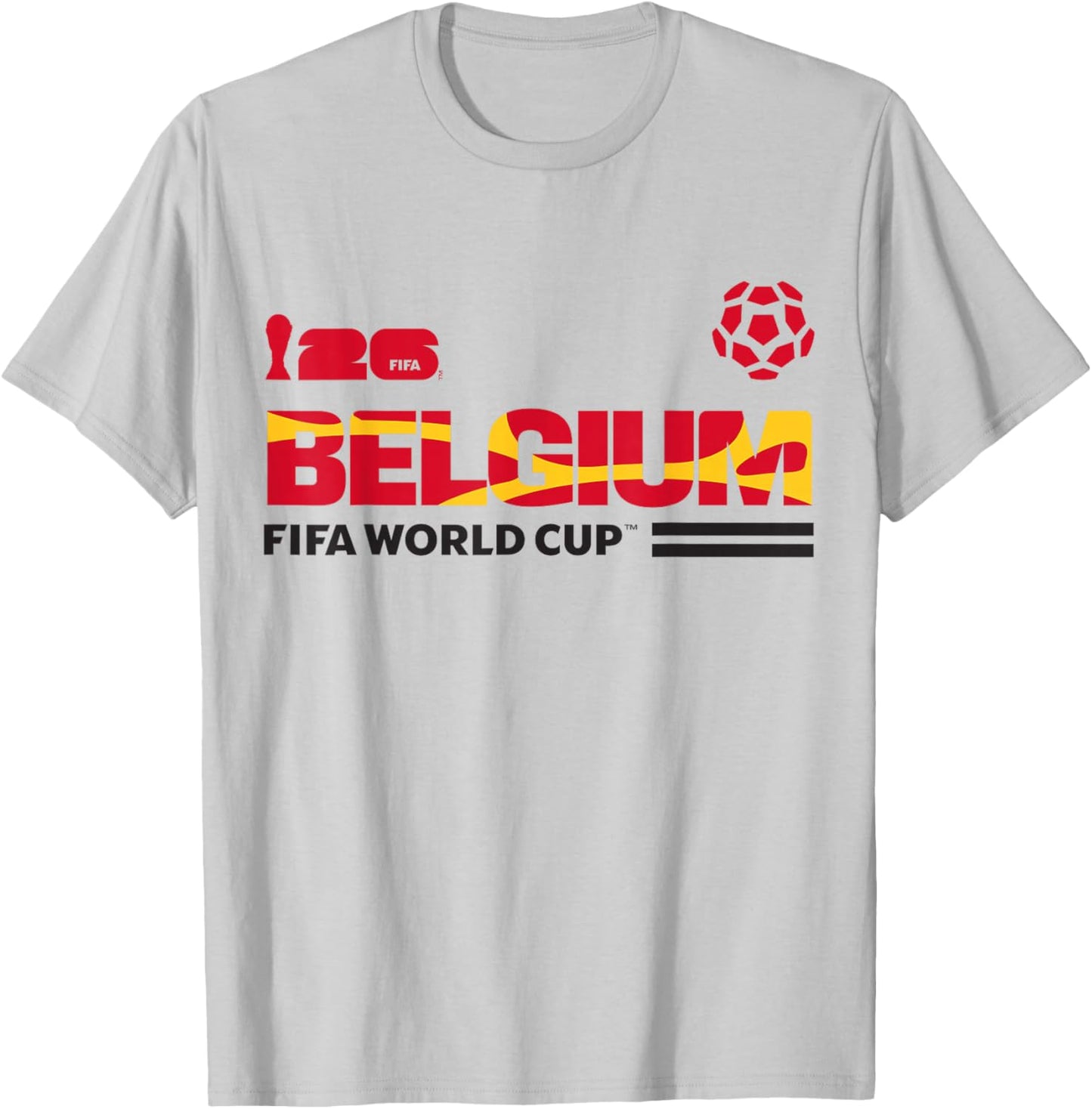 FIFA World CUP26 Qualifier Belgium T-Shirt - T-Shirt | Ash