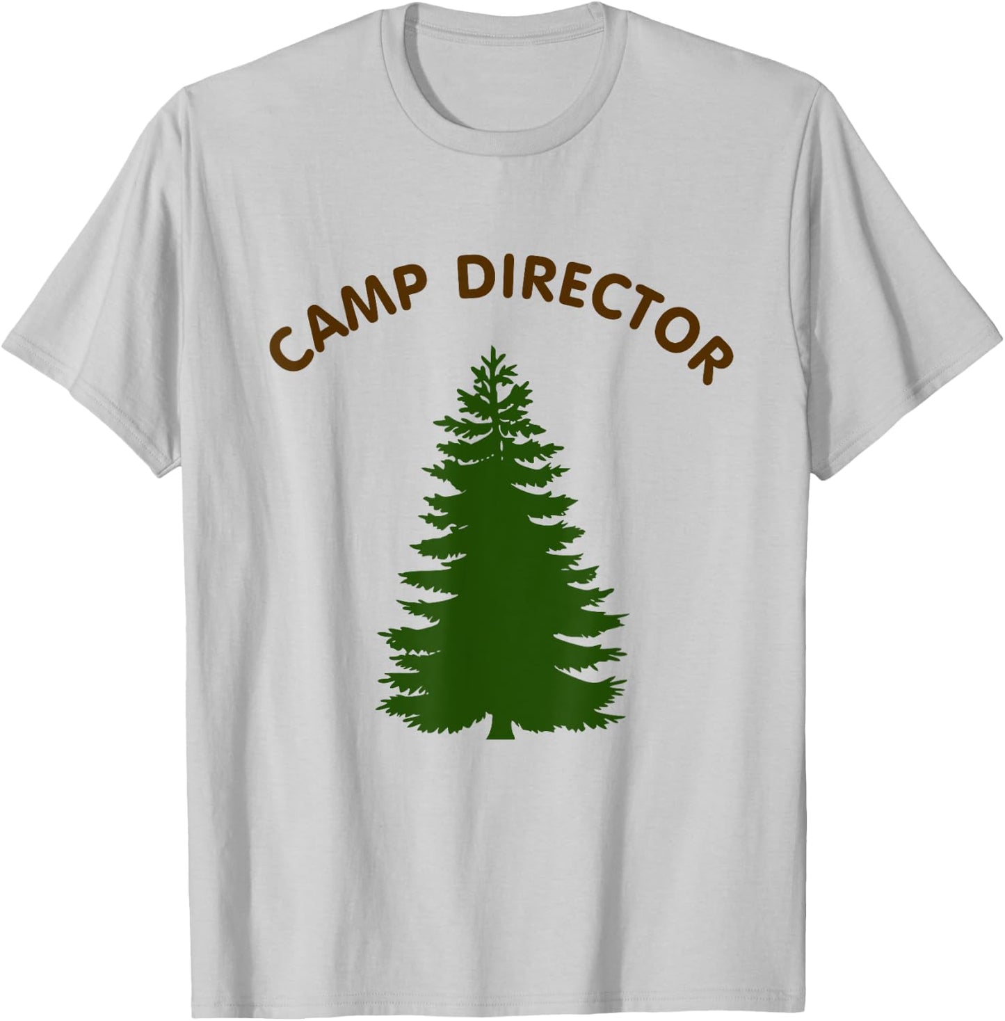 Camp Director Counselor Summer Pine Tree Gift T-Shirt - T-Shirt | Ash