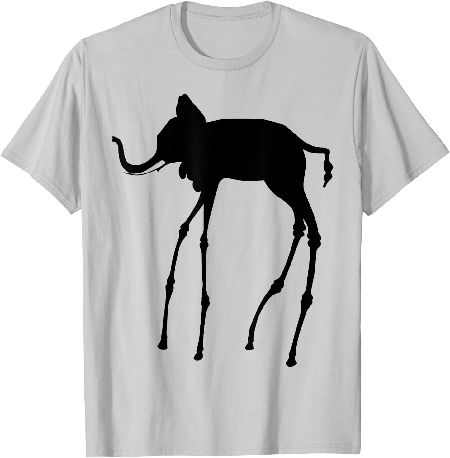 Elephant, Surrealist Artwork T Shirt, Surrealism Period T-Shirt - T-Shirt | Ash