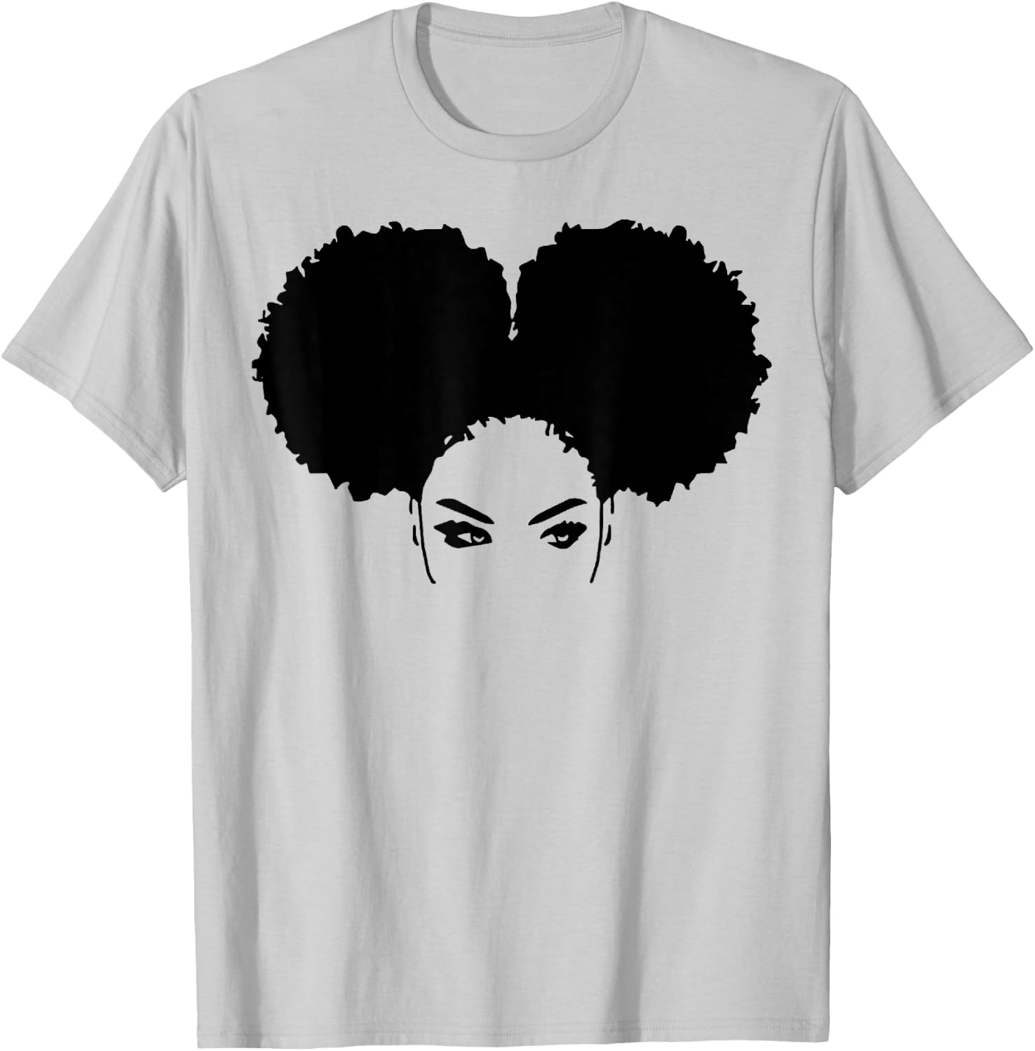 Strong Black Woman Natural Curly Girl Afro Hair T-Shirt - T-Shirt | Ash