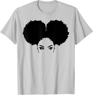 Strong Black Woman Natural Curly Girl Afro Hair T-Shirt - T-Shirt | Ash