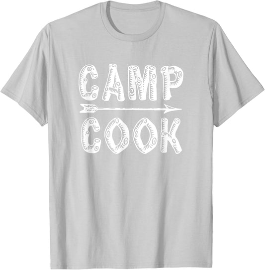 Camp Cook Outdoor Cooking Camping T Shirt T-Shirt - T-Shirt | Ash