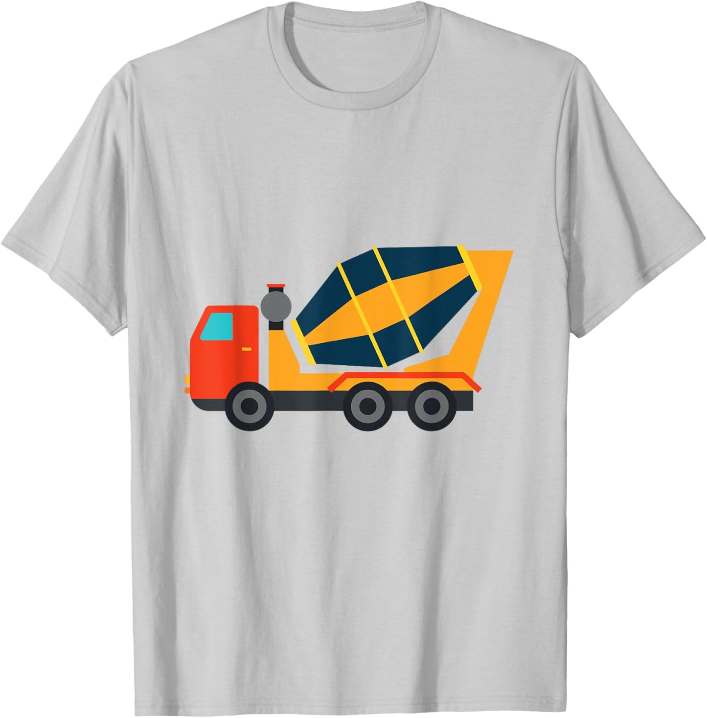 Concrete Mixer Truck for Kids Cement Truck T-Shirt - T-Shirt | Ash