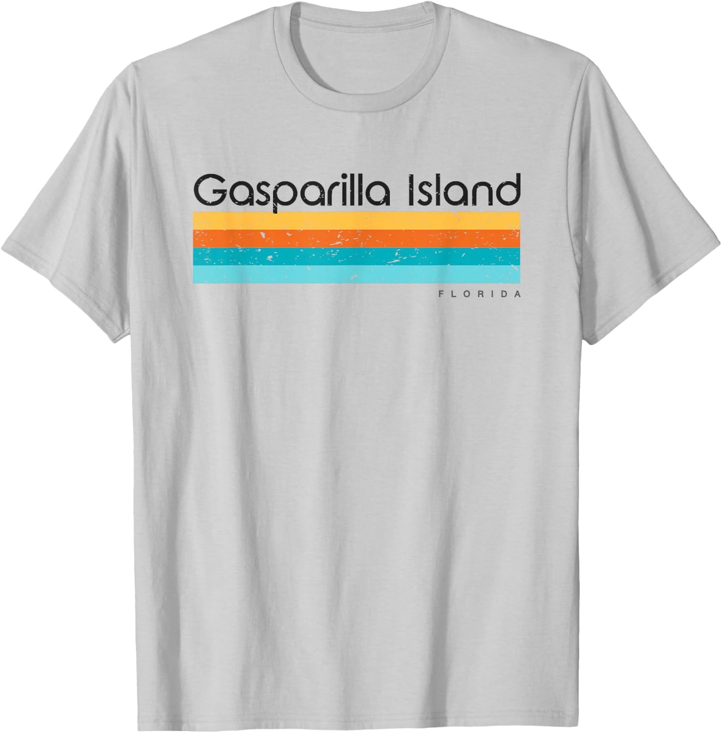 Gasparilla Island Florida FL Vintage Design T-Shirt - T-Shirt | Ash