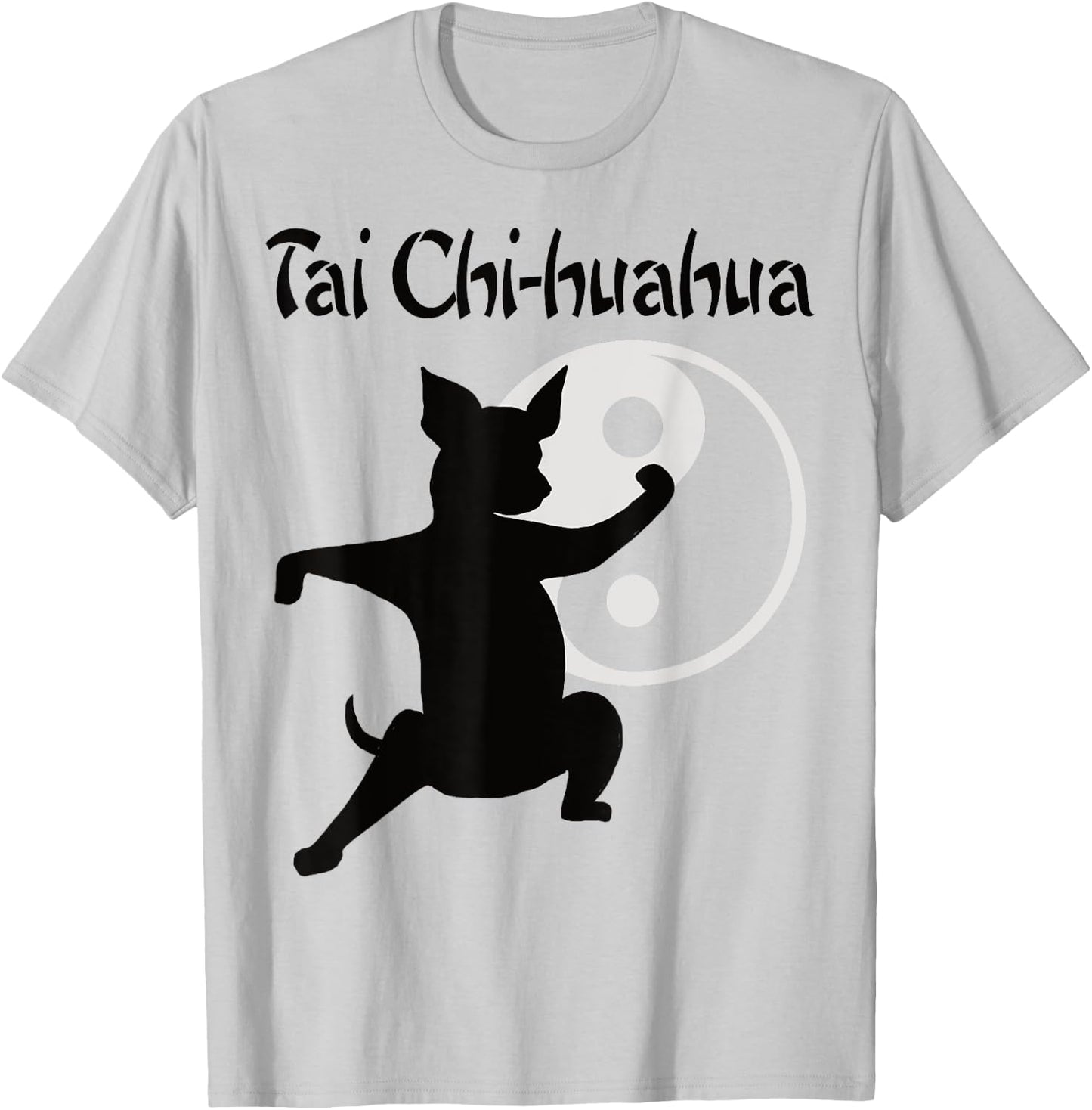 Chihuahua Animals Tai Chi Kung Fu T-Shirt - T-Shirt | Ash