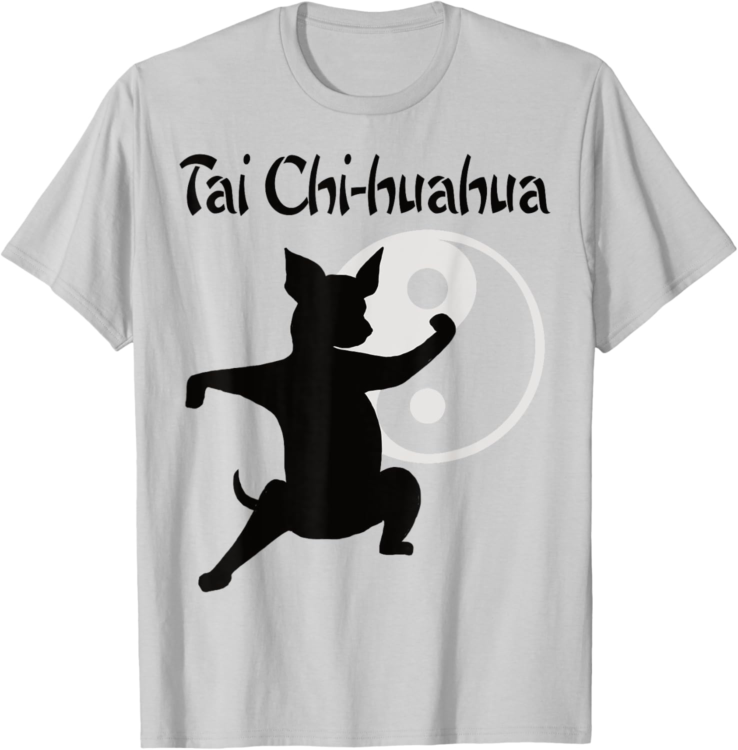 Chihuahua Animals Tai Chi Kung Fu T-Shirt - T-Shirt | Ash