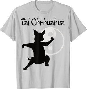 Chihuahua Animals Tai Chi Kung Fu T-Shirt - T-Shirt | Ash