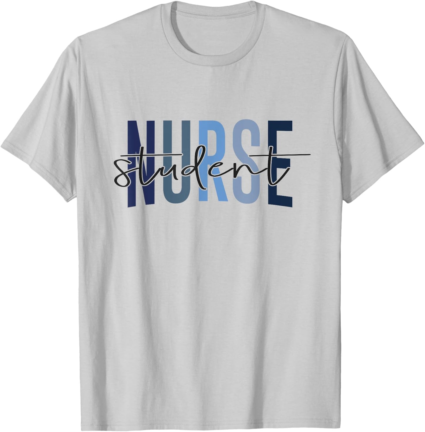 Funny School Nurse In Progress Nursing School Nurse Student T-Shirt - T-Shirt | Ash