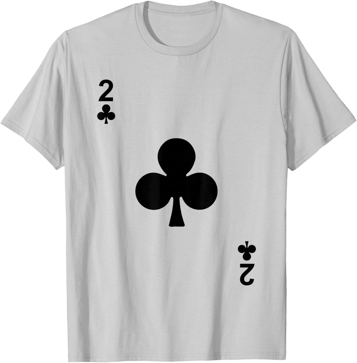 Two of Clubs 2 Blackjack Playing Cards T-Shirt - T-Shirt | Ash
