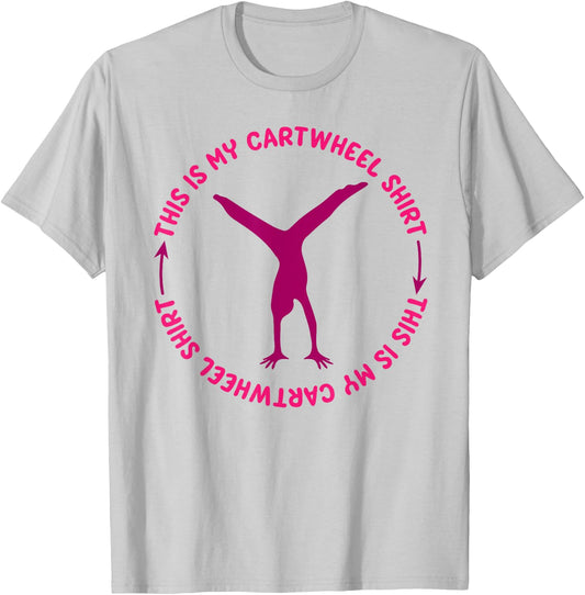 This Is My Cartwheel Shirt | Cute Gymnast Moves Gift T-Shirt - T-Shirt | Ash