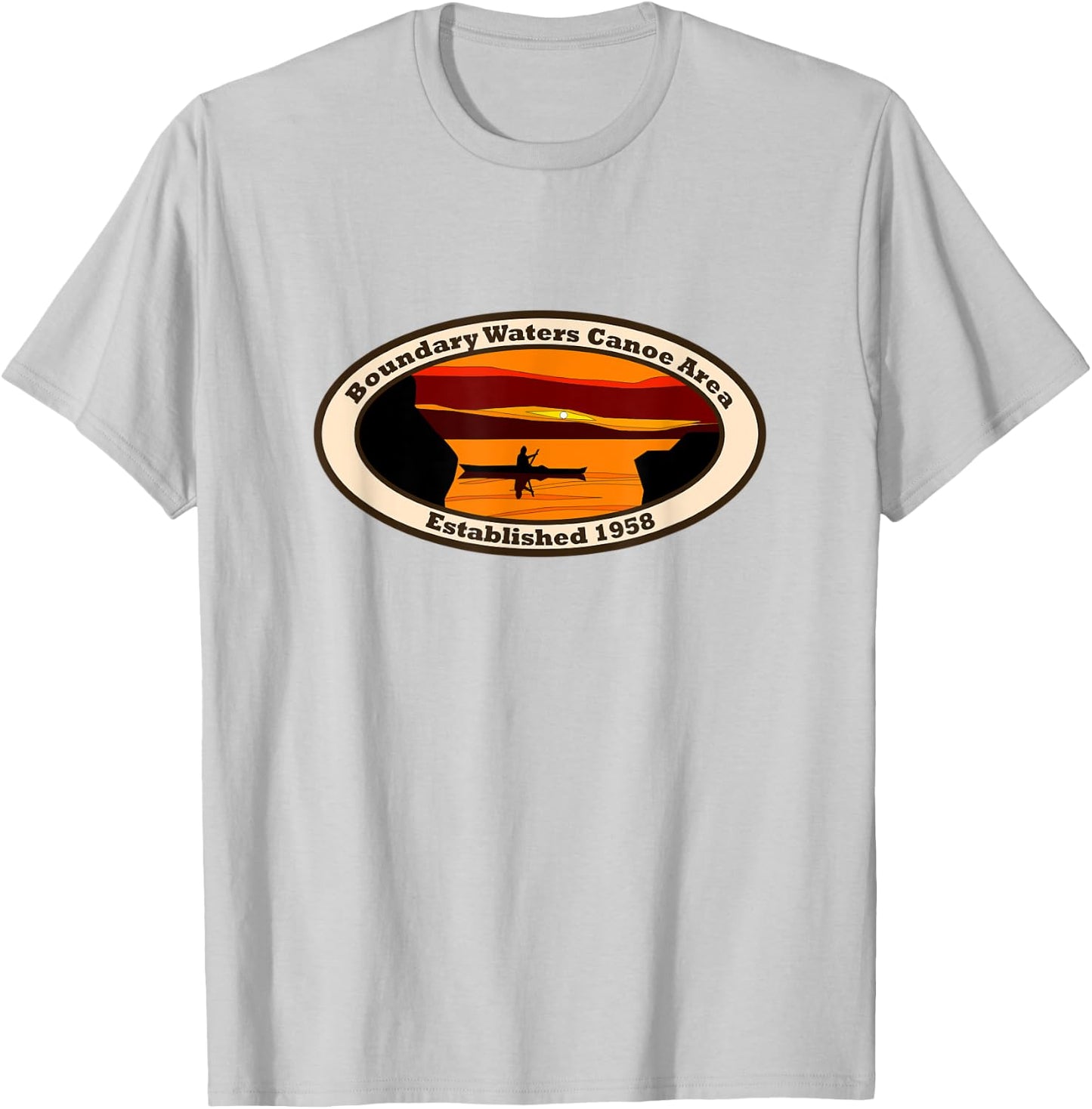BWCA Boundary Waters Canoe Area Minnesota T-Shirt - T-Shirt | Ash