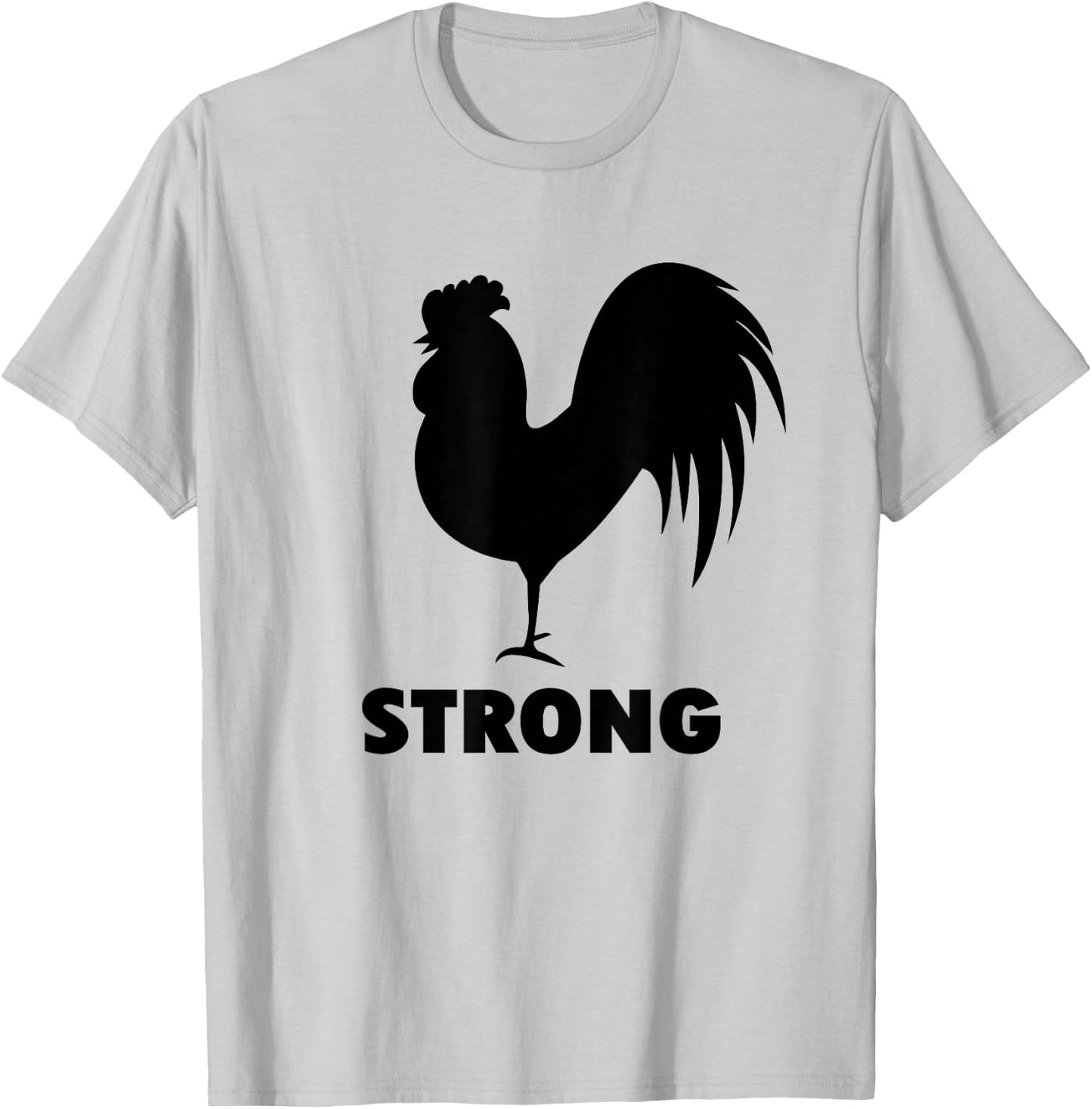 Cock Strong Gym for Weightlifters and bodybuilders T-Shirt - T-Shirt | Ash