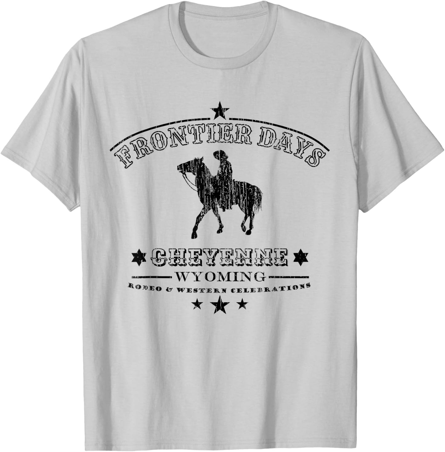 Frontier Days Rodeo Wild Western Cheyenne Wyoming T-Shirt - T-Shirt | Ash