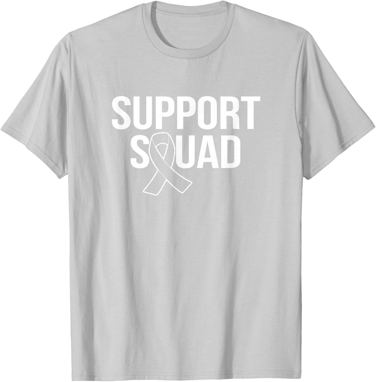Support Squad Breast Cancer Awareness Month Pink T-Shirt - T-Shirt | Ash
