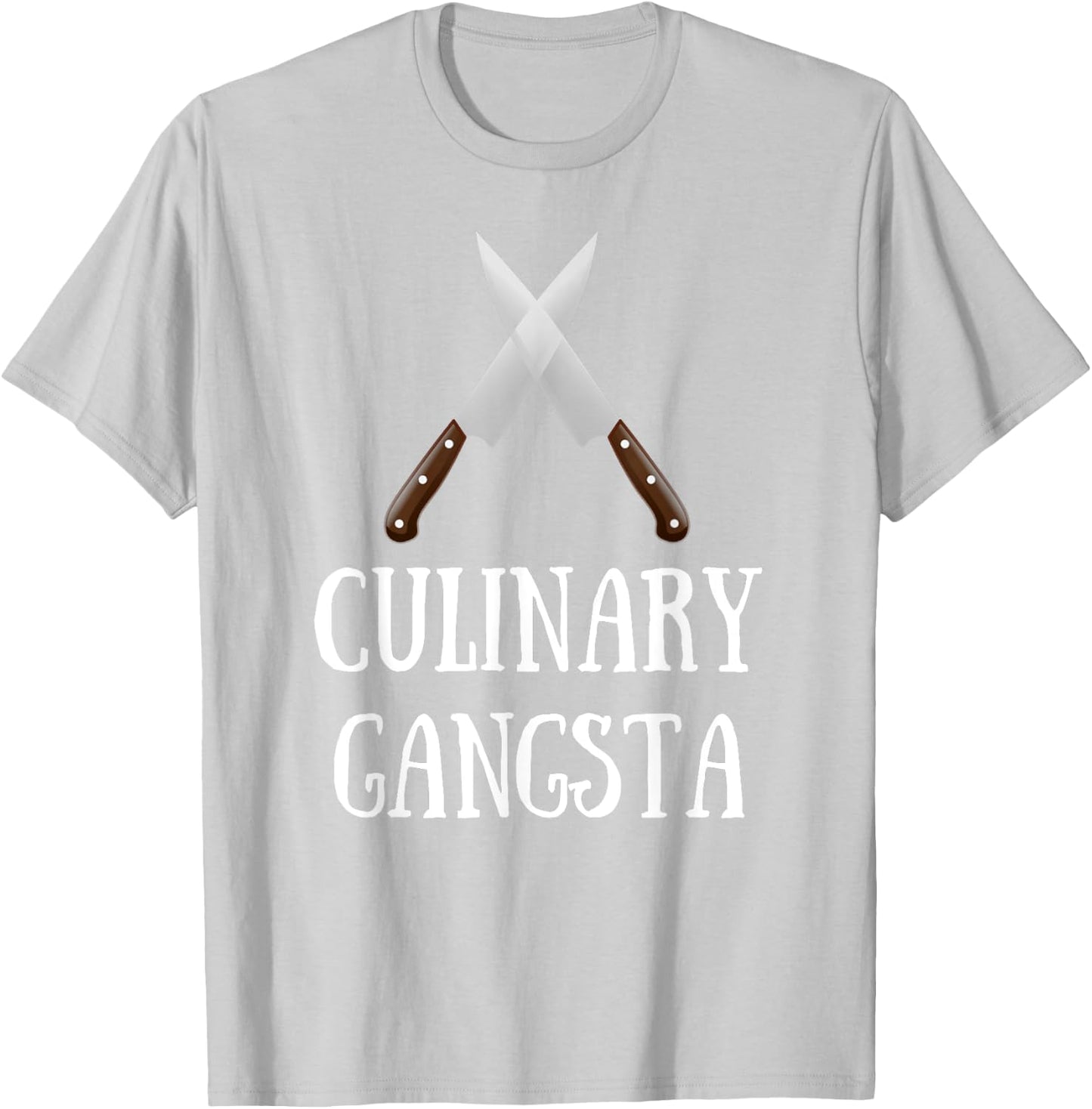 Culinary Gangsta - Funny Chef T-Shirt - T-Shirt | Ash