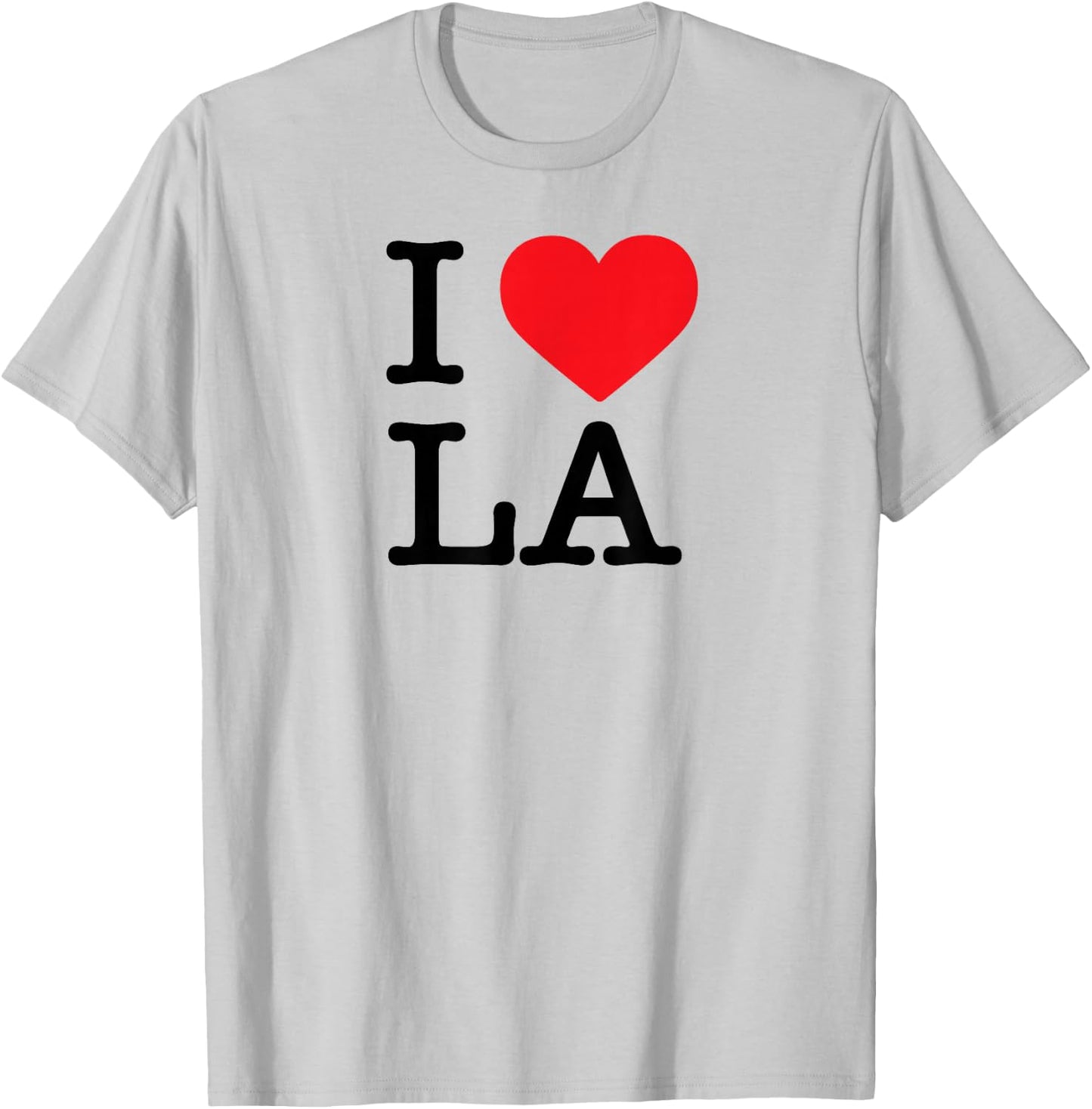 I Love LA Short Sleeve I Heart Los Angeles Top T-Shirt - T-Shirt | Ash