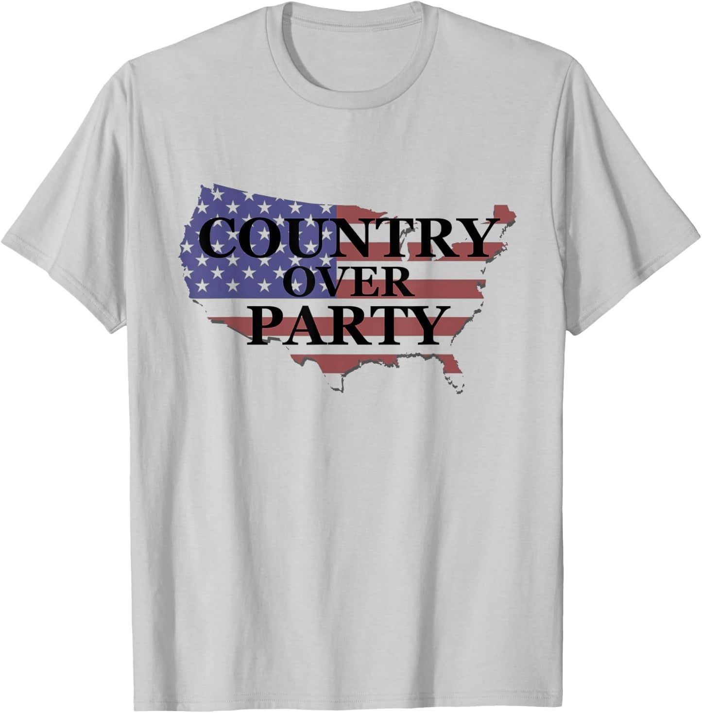 Country over Party T-Shirt - T-Shirt | Ash