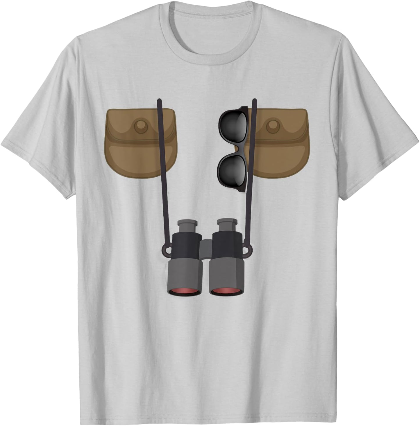 Birdwatcher Ornithologist Jungle Safari Explorer Costume T-Shirt - T-Shirt | Ash