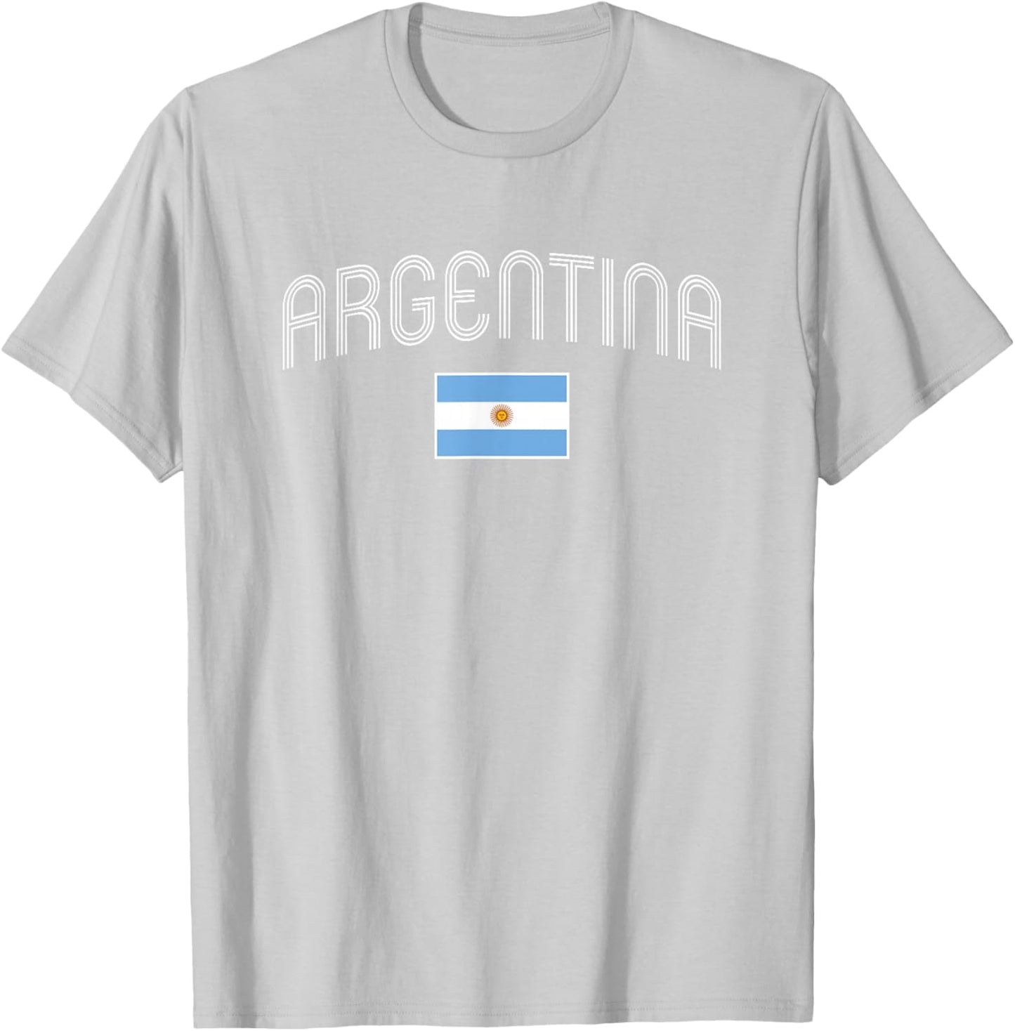 Argentina Flag Argentinian Sun Sol de Mayo Vintage Throwback T-Shirt - T-Shirt | Ash