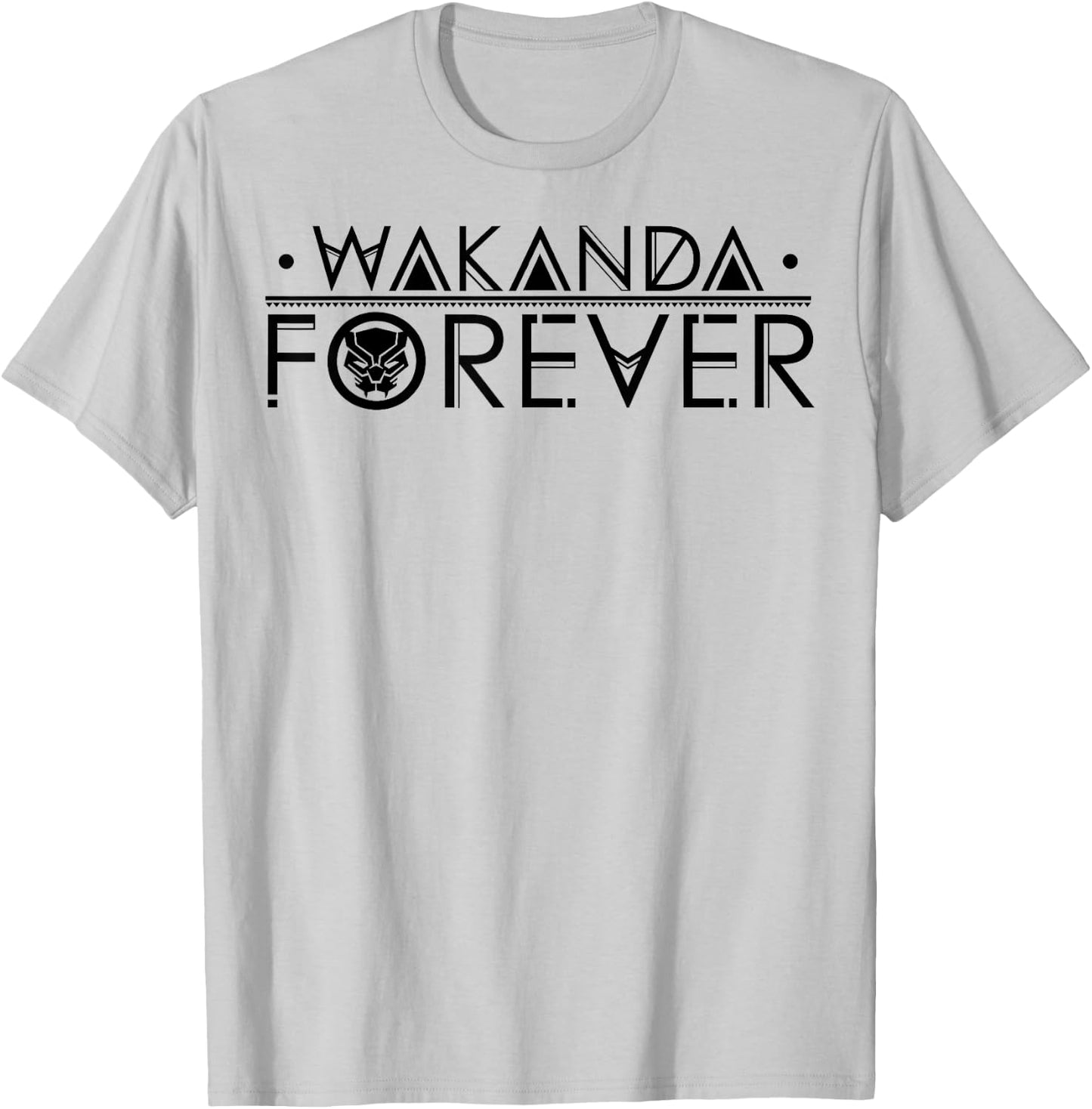 Marvel Black Panther Wakanda Forever Chest Graphic T-Shirt - T-Shirt | Ash