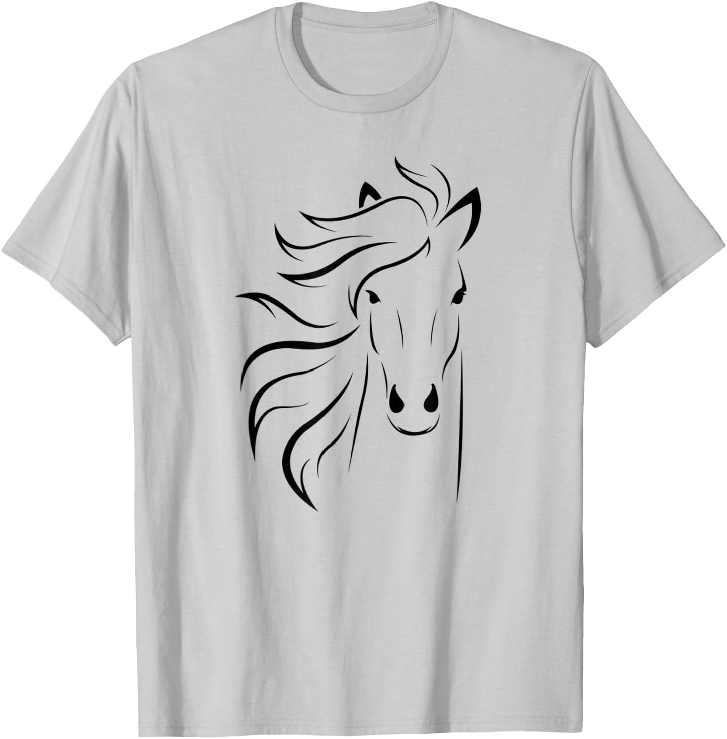 Just A Girl Who Loves Horses T Shirt Horse Racing Riding T-Shirt - T-Shirt | Ash