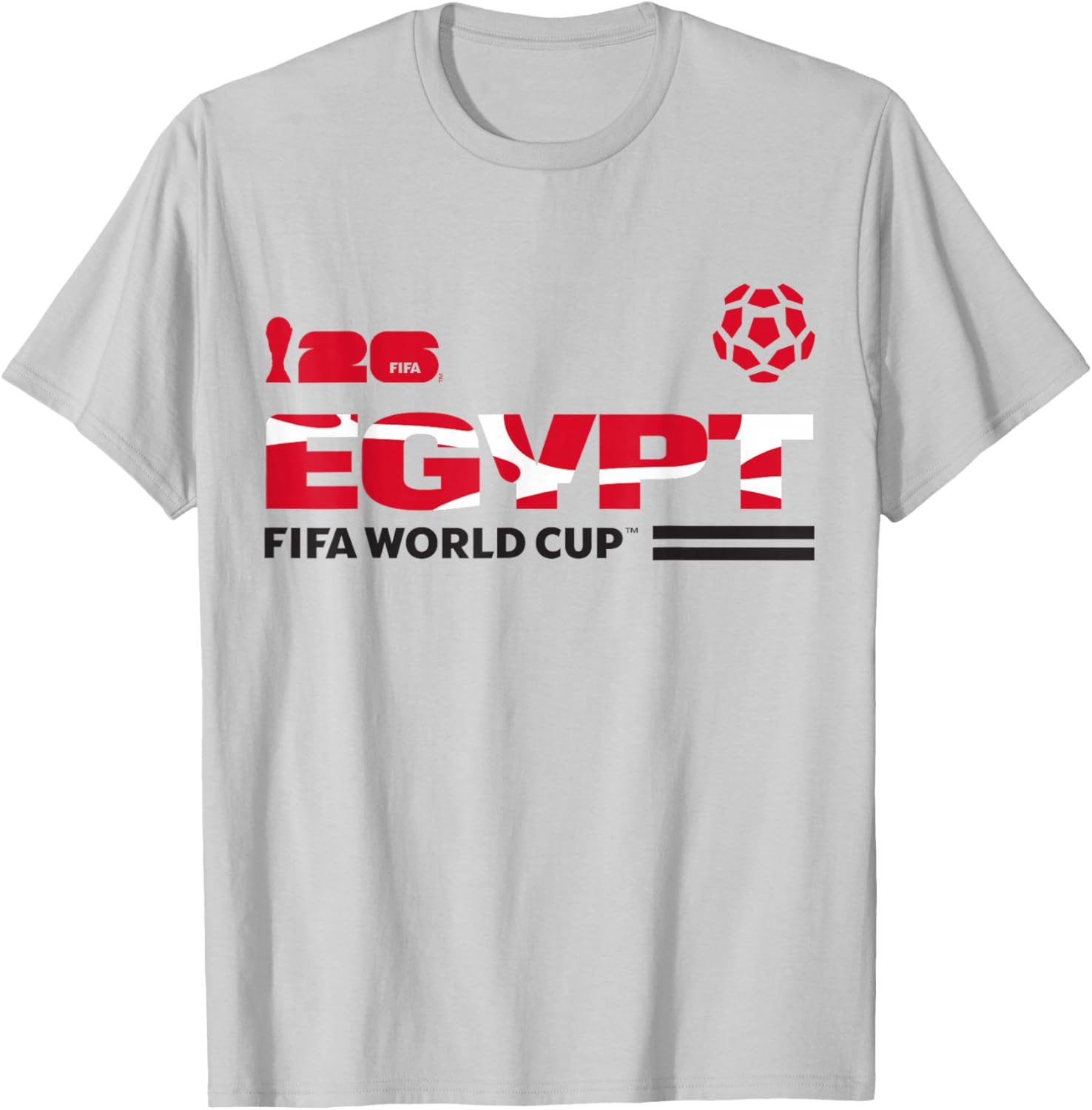 FIFA World CUP26 Qualifier Egypt T-Shirt - T-Shirt | Ash