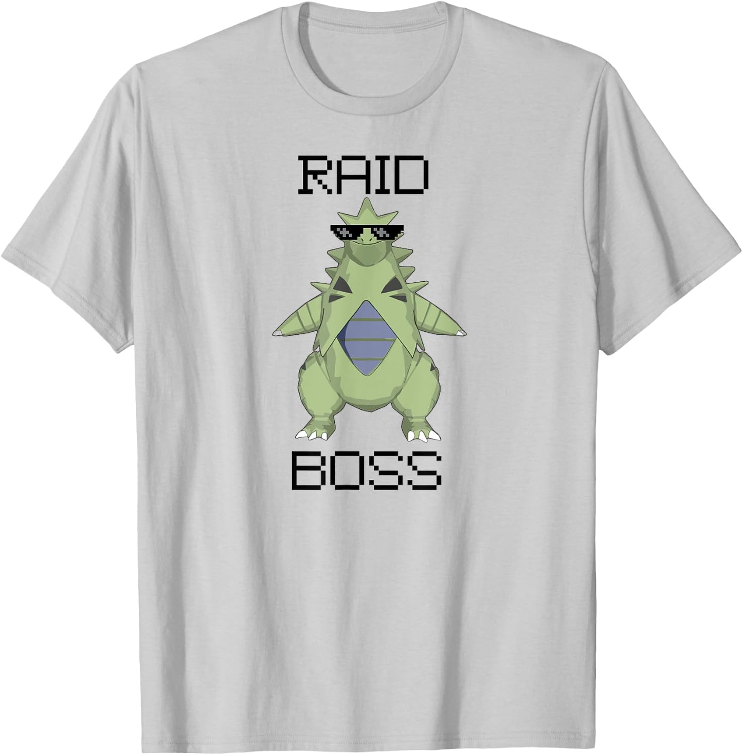 Raid Boss Dinosaur T-Shirt - T-Shirt | Ash