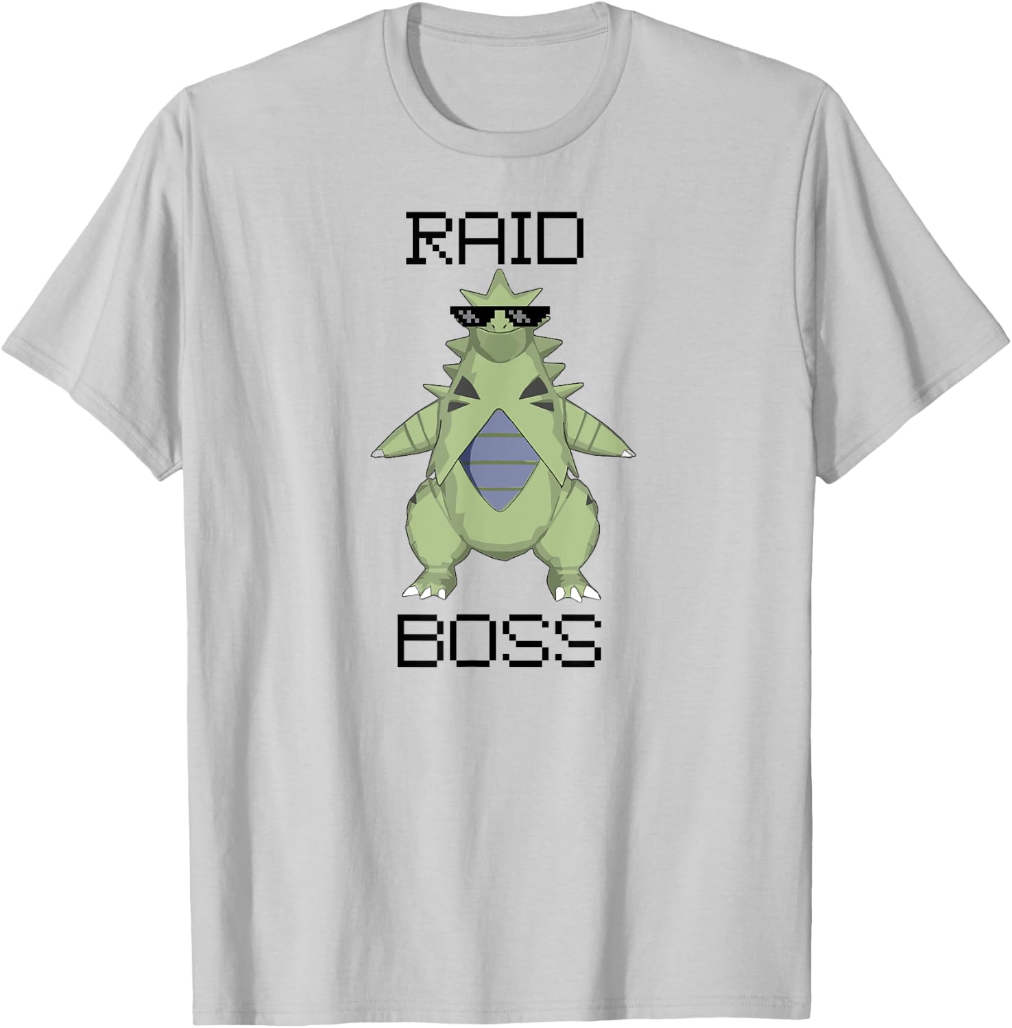 Raid Boss Dinosaur T-Shirt - T-Shirt | Ash