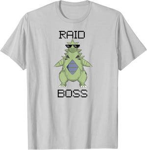 Raid Boss Dinosaur T-Shirt - T-Shirt | Ash