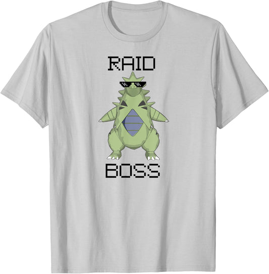 Raid Boss Dinosaur T-Shirt - T-Shirt | Ash