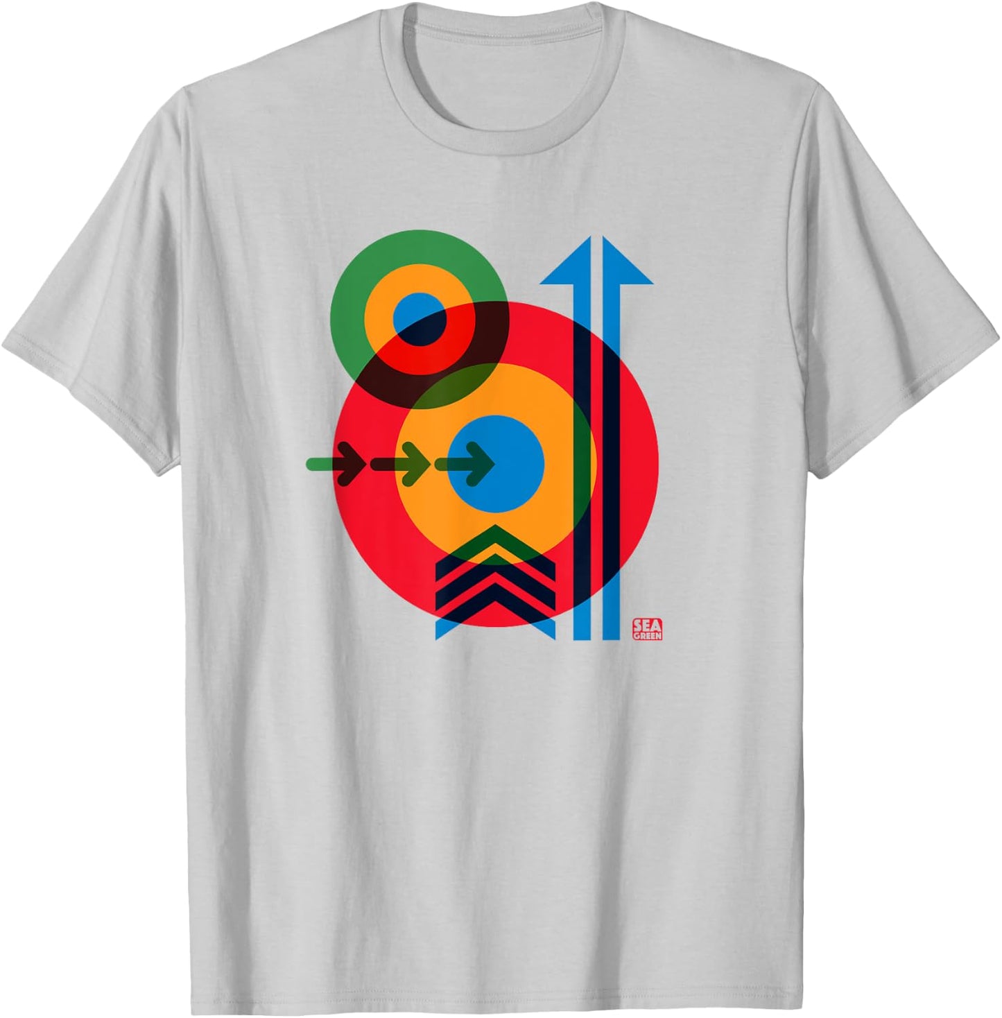 Vintage Mod Target 60s T-Shirt - T-Shirt | Ash