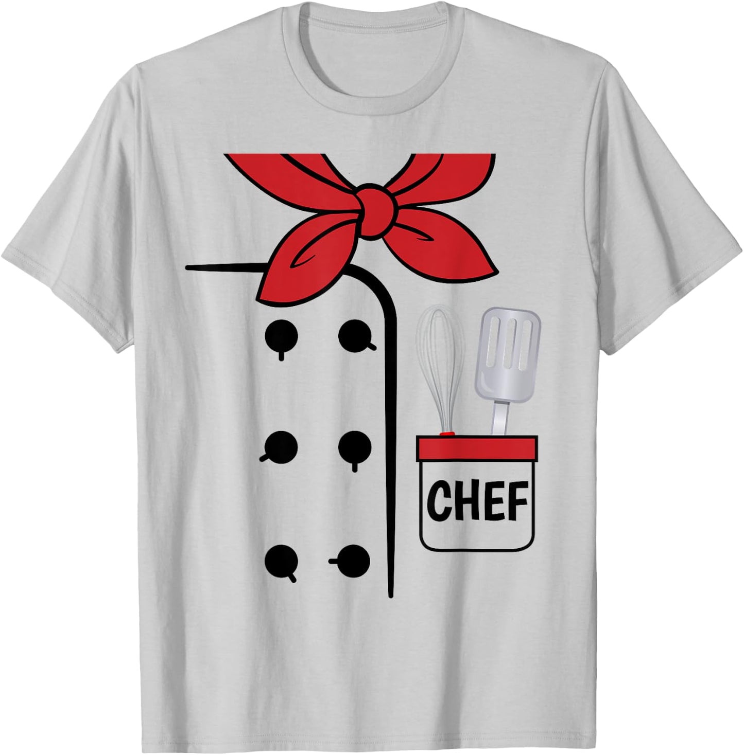 Cook Chef Coat Costume Funny Halloween Shirt Kids Adults T-Shirt - T-Shirt | Ash