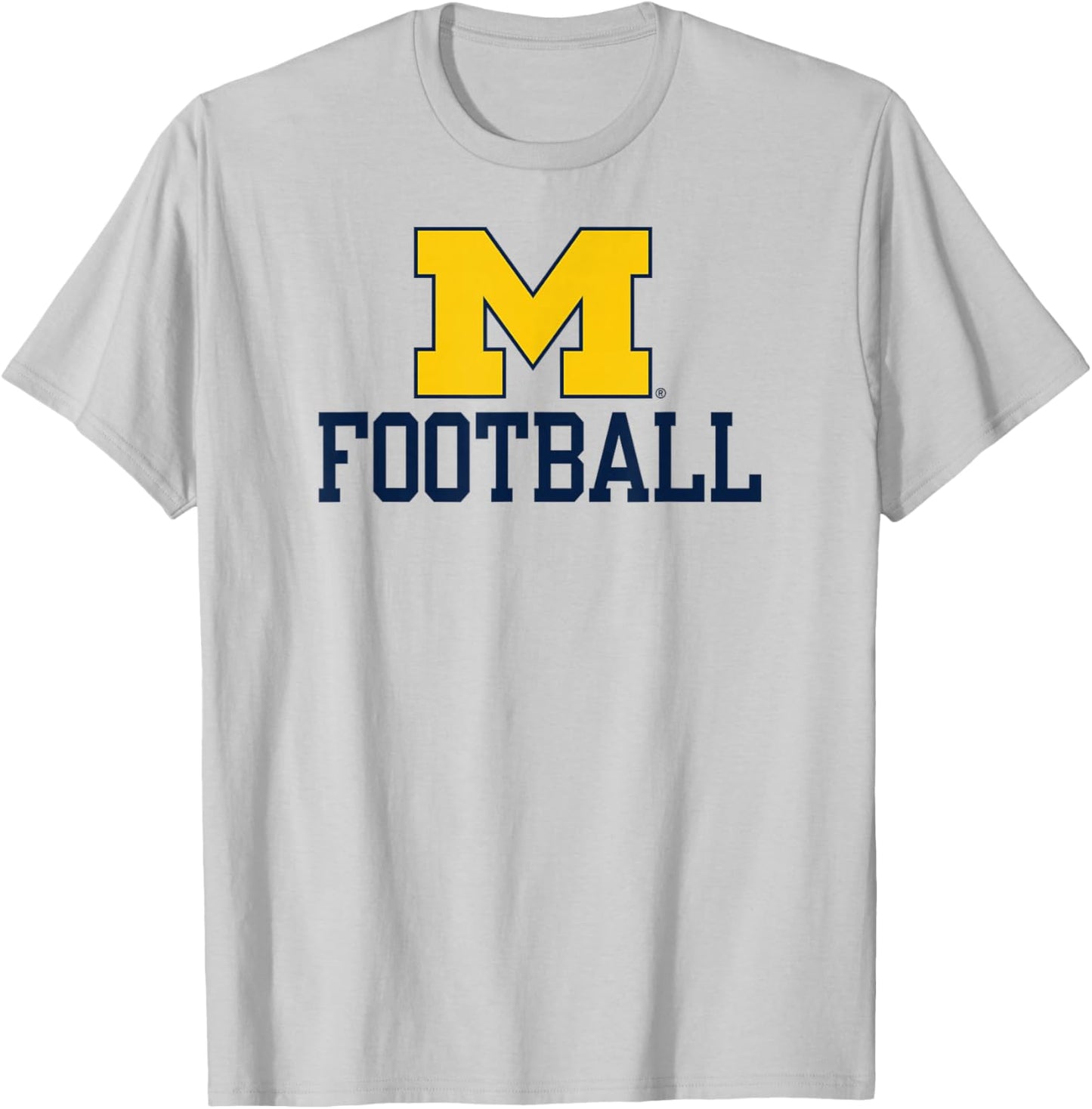 Michigan Wolverines Football Icon Officially Licensed T-Shirt - T-Shirt | Ash