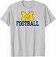 Michigan Wolverines Football Icon Officially Licensed T-Shirt - T-Shirt | Ash