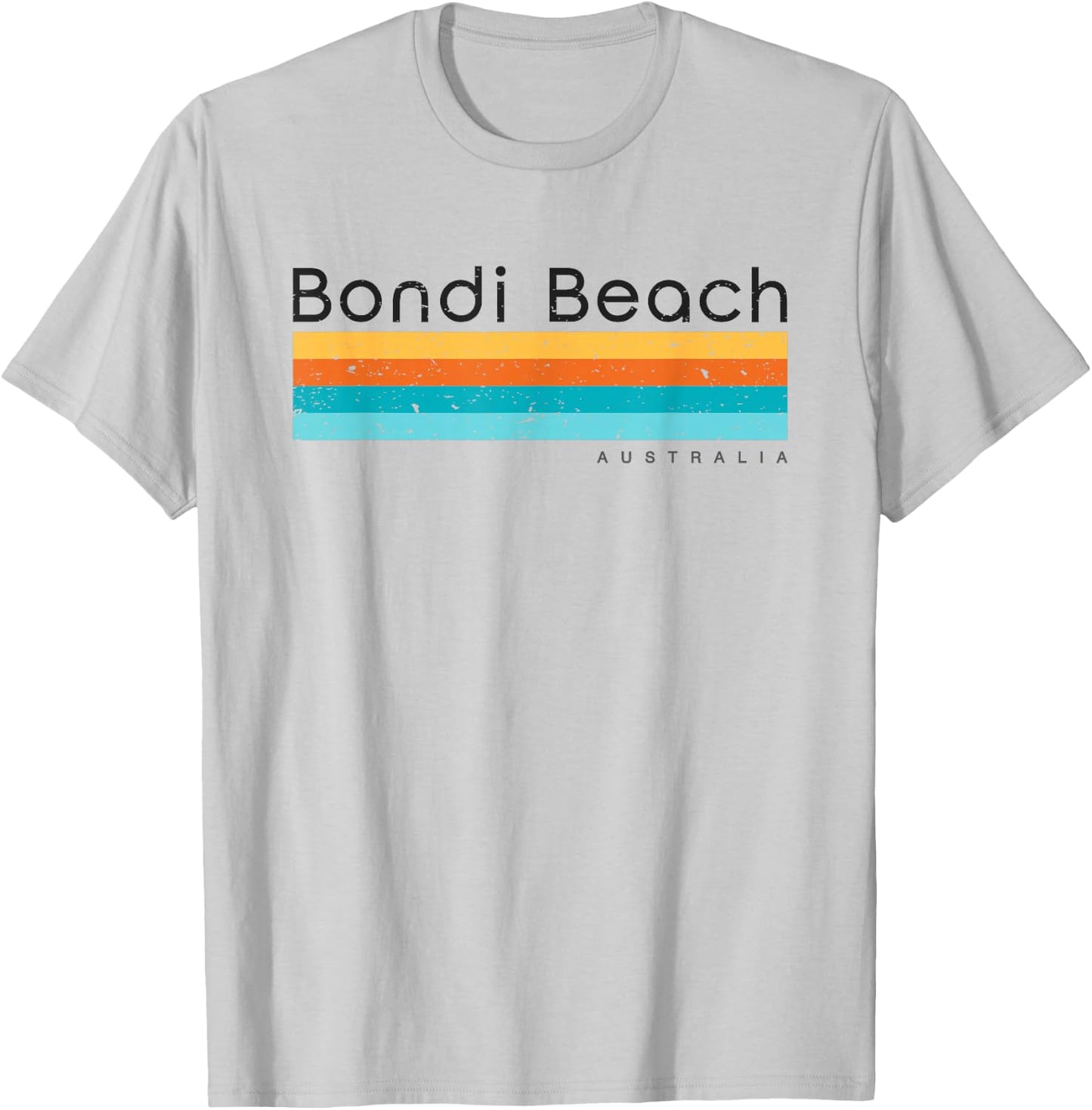 Vintage Bondi Beach Australia Retro Design T-Shirt - T-Shirt | Ash
