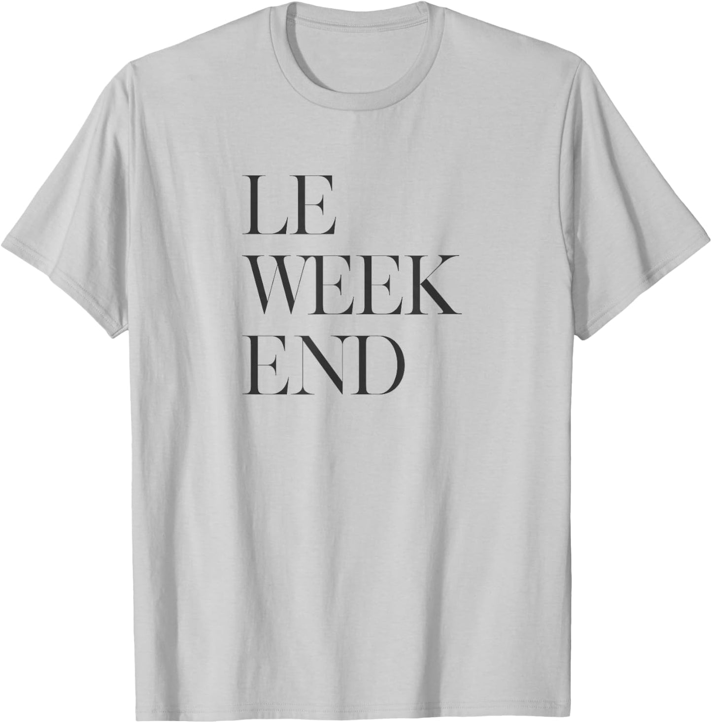 Le Weekend -Adults Grey T-Shirt - T-Shirt | Ash