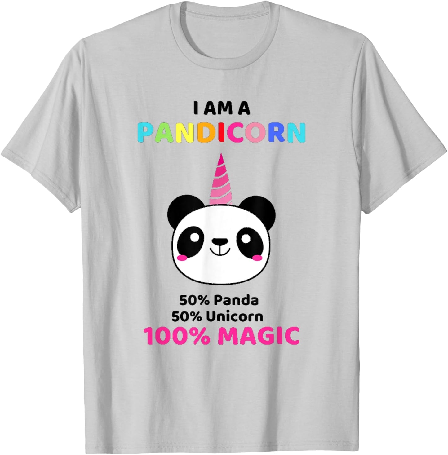 Cute I Am A Pandicorn Shirt Pandacorn for Panda Lovers T-Shirt - T-Shirt | Ash