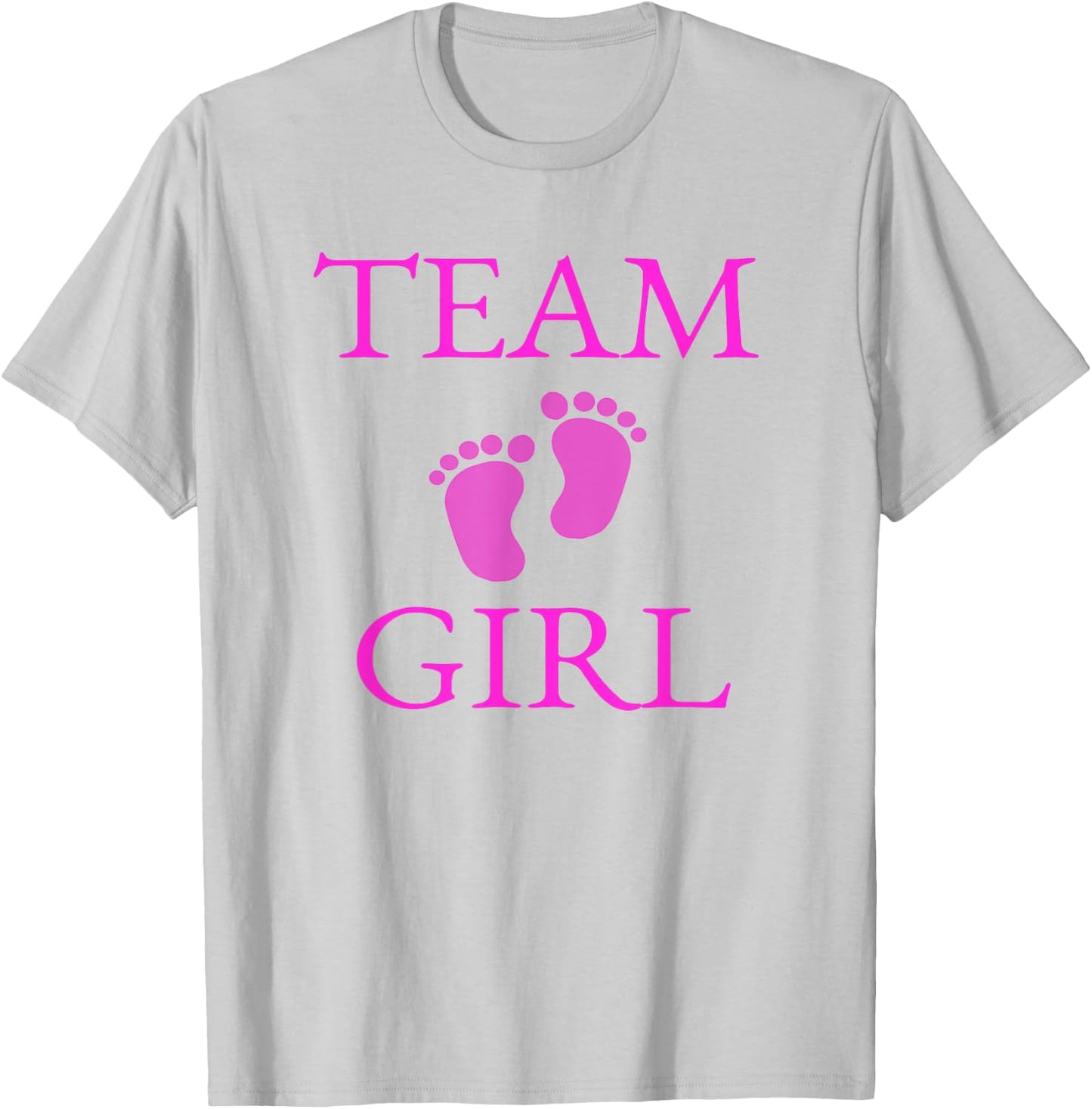 Baby Shower Gender Reveal Team Girl Pink Shirt T-Shirt - T-Shirt | Ash