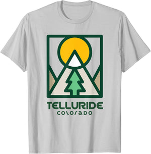 Telluride Colorado - Telluride Mountains T-Shirt - T-Shirt | Ash