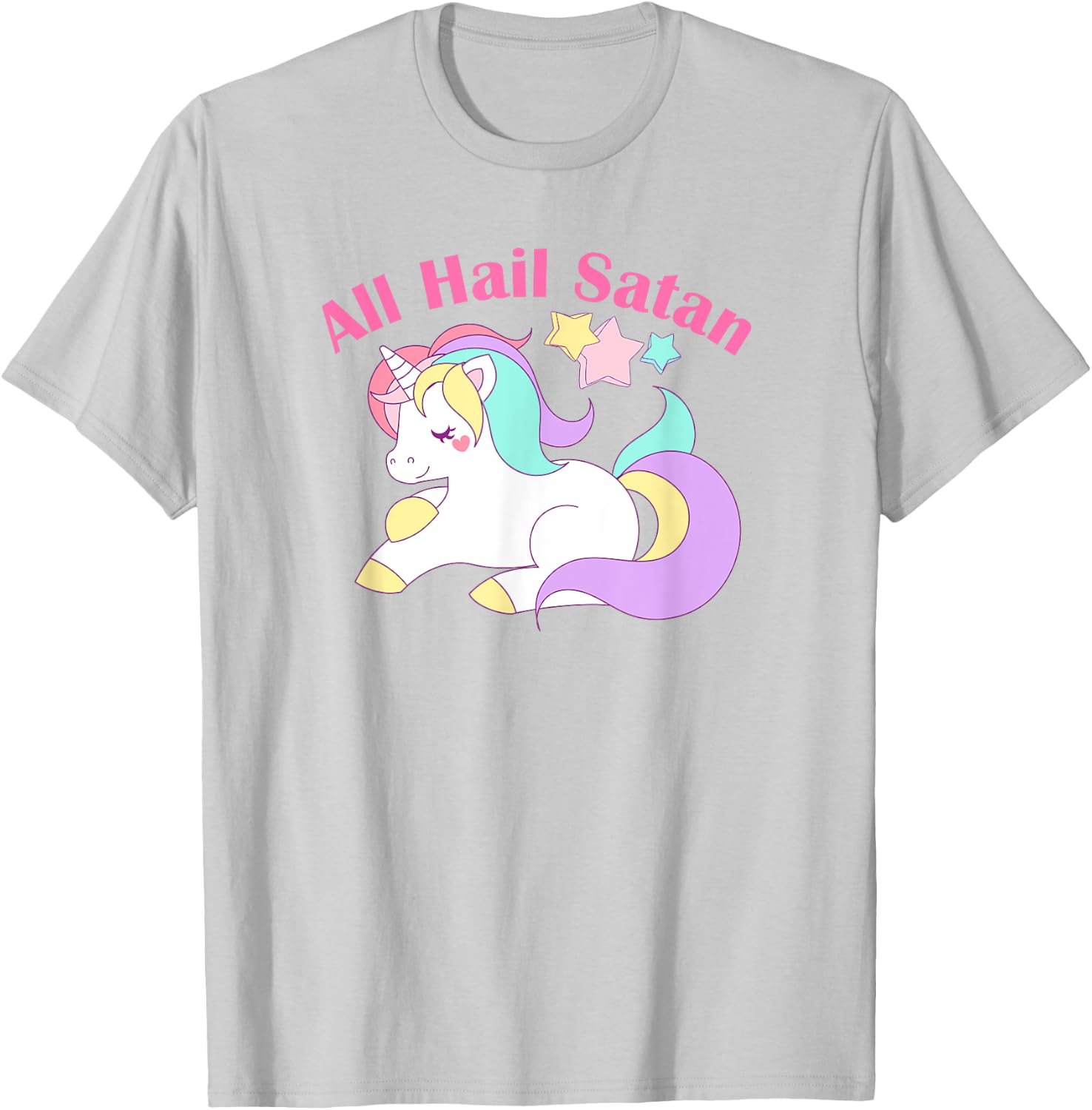 Pastel Goth Shirt Kawaii Unicorn Death Metal T-Shirt - T-Shirt | Ash