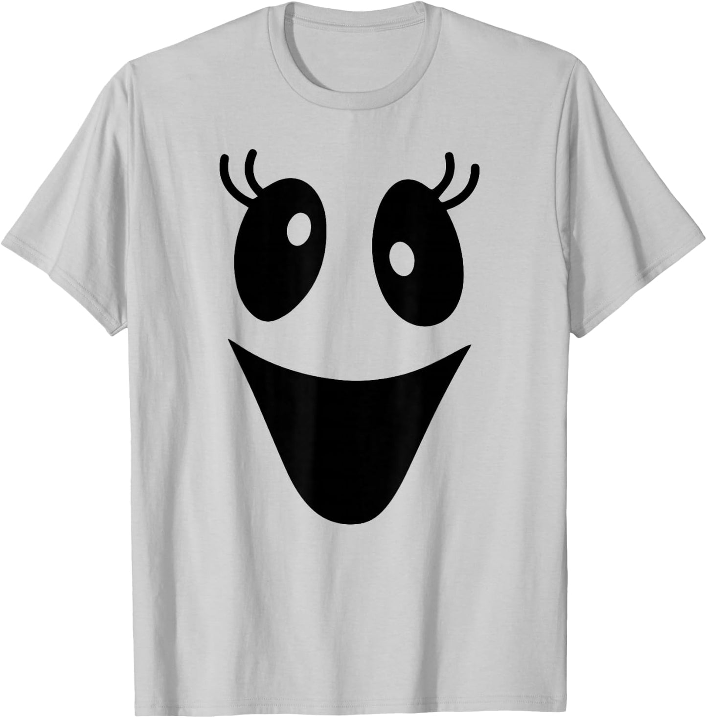 Cute Female Ghost Face Outfit for Halloween Costumes T-Shirt - T-Shirt | Ash
