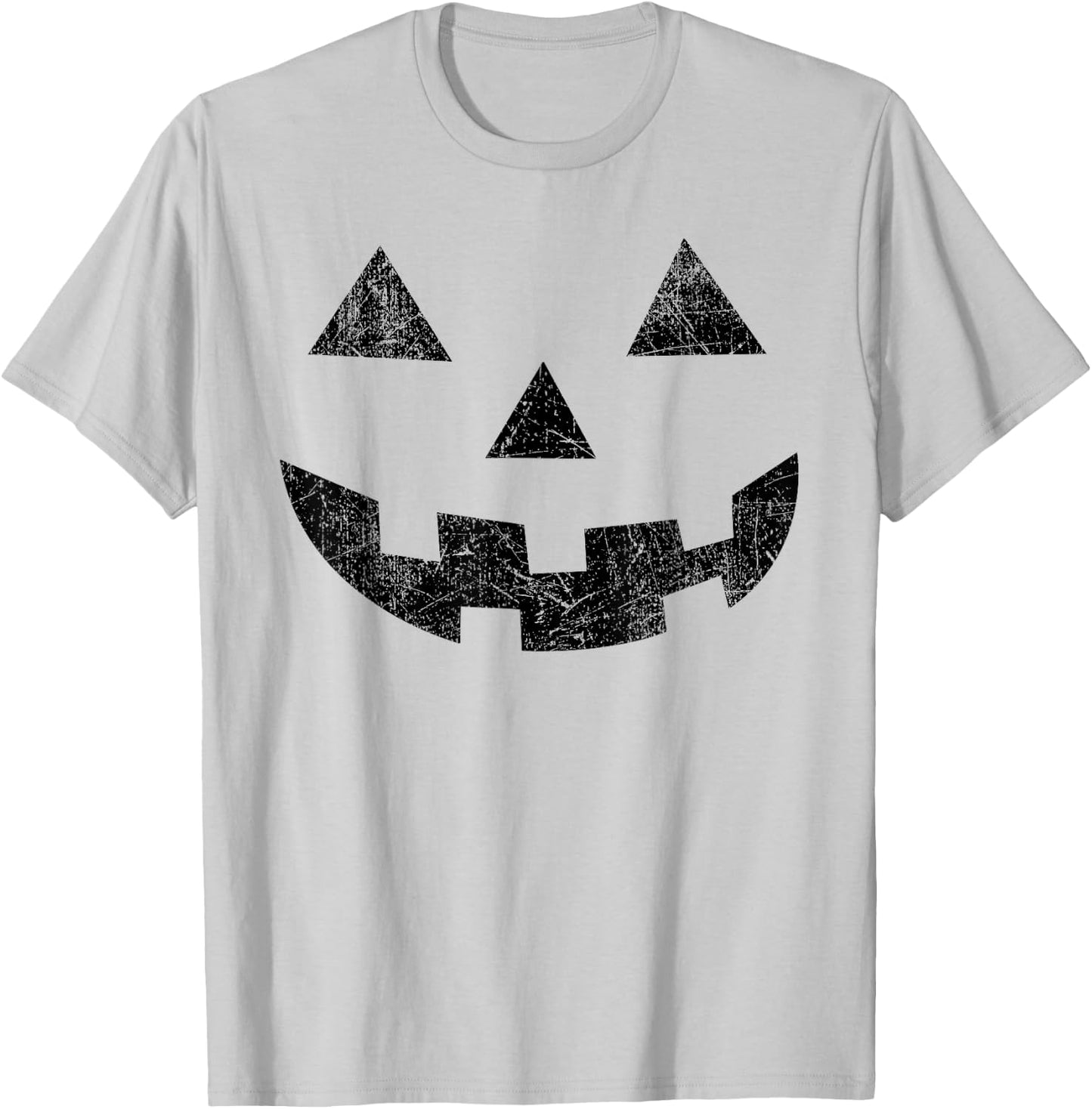 Vintage Jack O Lantern Pumpkin Face Halloween Costume T-Shirt - T-Shirt | Ash