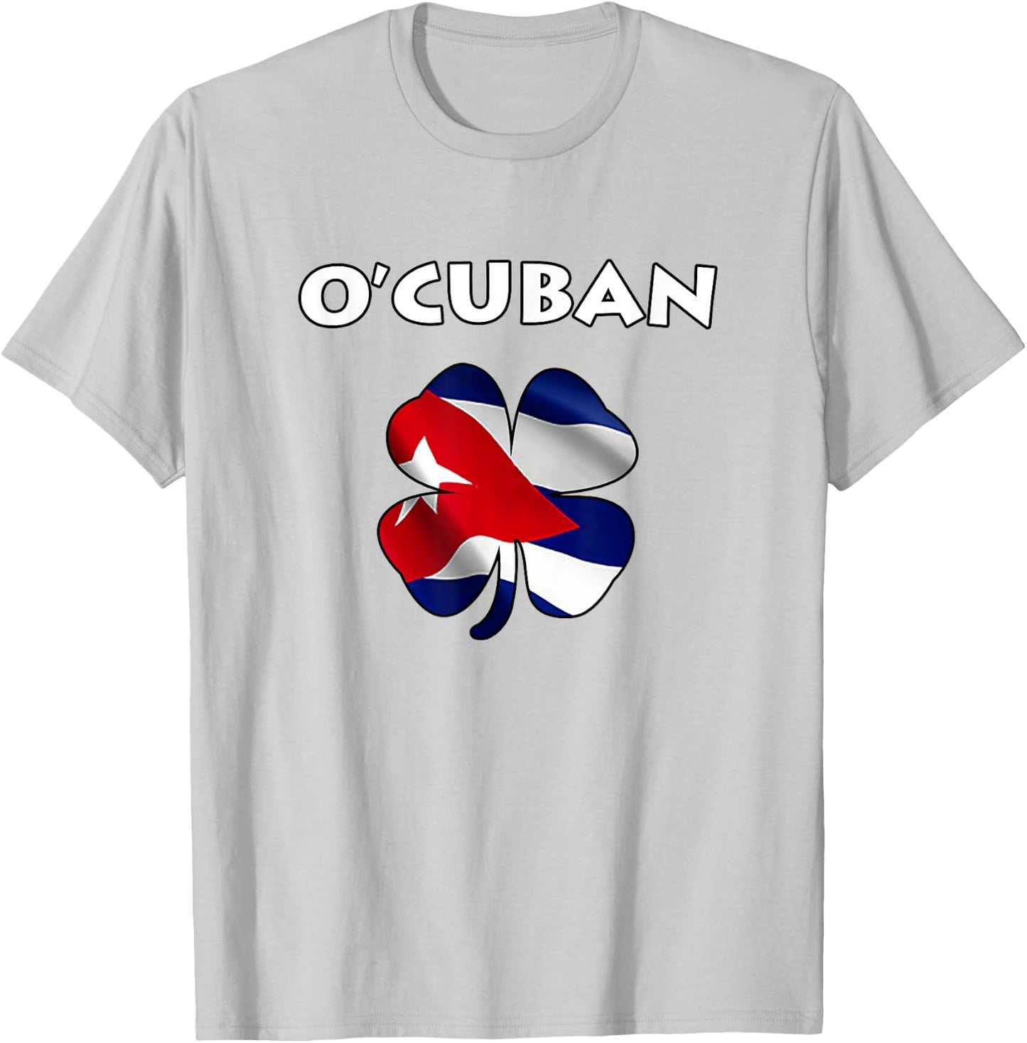 O'Cuban St. Patricks Day Flag T-Shirt - T-Shirt | Ash