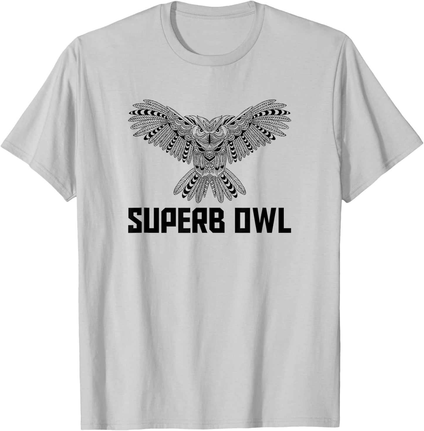 The Feather Superb Owl Shirt - Owl Bird Shirt T-Shirt - T-Shirt | Ash