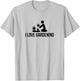 I Love Gardening Cannabis Graphic T Shirt Grow Marijuana T-Shirt - T-Shirt | Ash