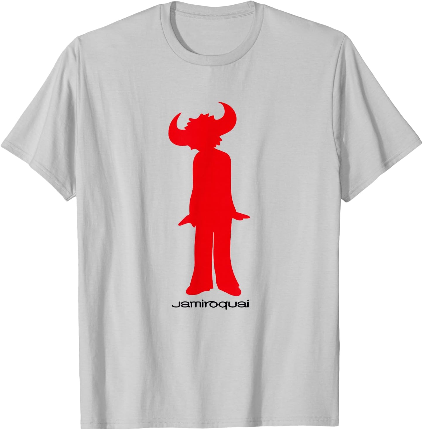 Jamiroquai Official Buffalo Red Logo T-Shirt - T-Shirt | Ash