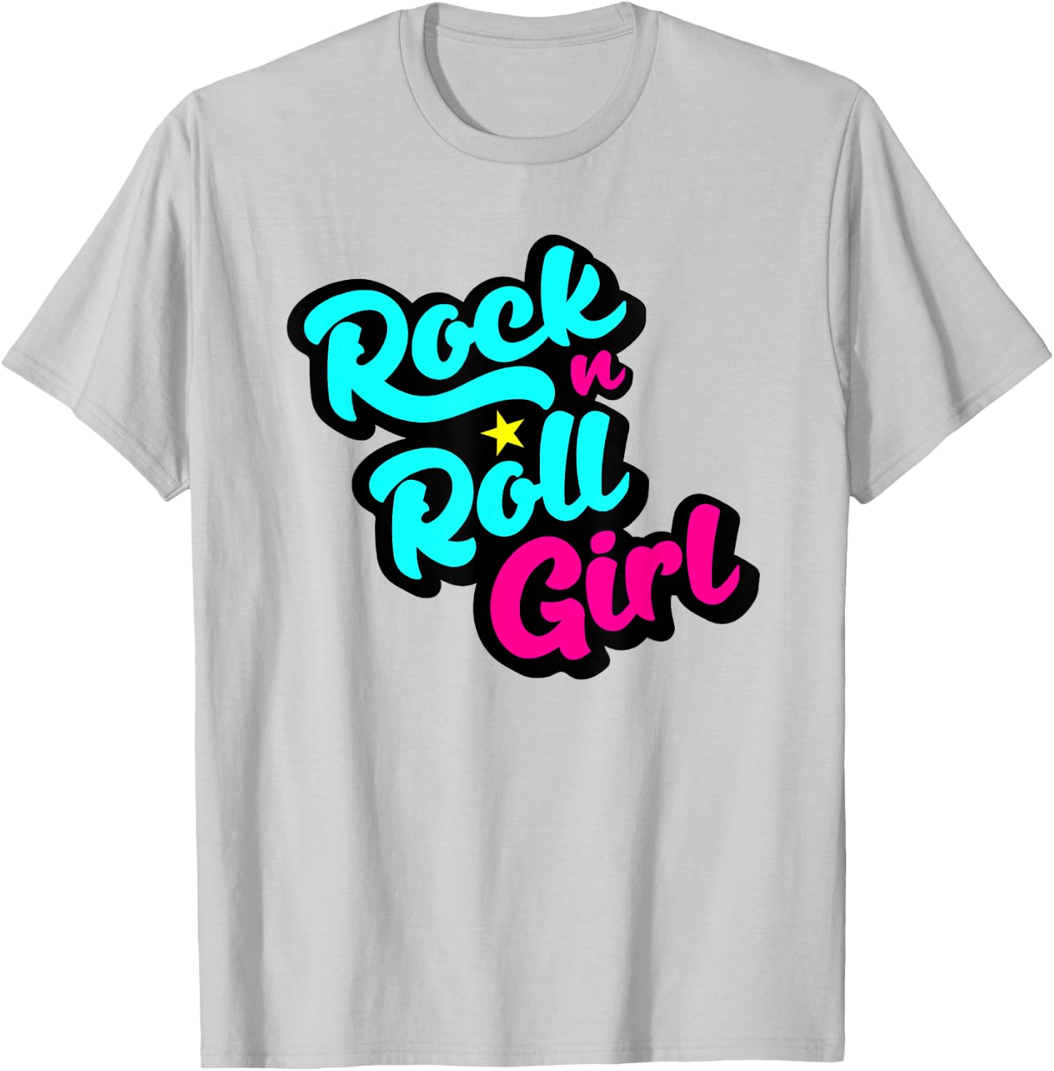 Rock N Roll Girl Ocean Fish Halloween Costumes Group Family T-Shirt - T-Shirt | Ash
